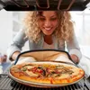 Relaxdays Kulatý kámen na pizzu, kamenná deska na pizzu a Náhled obrázku produktu 6