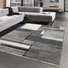 Modern abstrakter Designerteppich mit Rechtecken in grau Produktbild-Vorschau 1