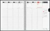 2027 BRUNNEN Buchkalender 21x26cm sw 2S/1W Folie Produktbild-Vorschau 2
