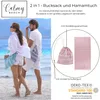 2 in 1 Hamamtuch 180x90cm & Rucksack 100% Baumwolle Produktbild-Vorschau 4