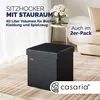 Casaria Pouf Salvaspazio Portaoggetti 38x38x38 cm con Anteprima dell’immagine prodotto 2