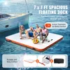 SucceBuy 7x7ft Galleggiante gonfiabile, piattaforma Anteprima dell’immagine prodotto 3