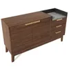 Flieks Kommode Wohnzimmerschrank mit Schubladen und offenem Produktbild-Vorschau 11