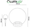 Sada 4 solárních zahradních světel LUMILED, LED koule, Náhled obrázku produktu 8
