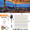 Bettizia LED Solar Lichternetz 3x2M Bunt Lichterkette Produktbild-Vorschau 2