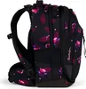 A side view of a black backpack with a floral pattern. Anteprima dell’immagine prodotto