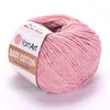 A ball of pink yarn with a label. Produktbild-Vorschau