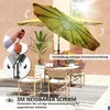 Ombrellone Outsunny Ø 300 cm, ombrellone con manovella, Anteprima dell’immagine prodotto 4