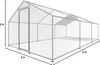 Hühnergehege 18 m² mit Maschendrahtzaun 6 x 3 x 2 m aus Produktbild-Vorschau 3