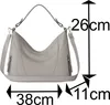 Damen Shopper Hand Henkel Tasche  30627 Grey Produktbild-Vorschau 5