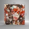 Wanduhr - Quadrat - Glasuhr - Abstraktion modern - 30x30cm Produktbild-Vorschau 3