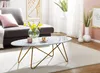 FineBuy Table basse 120x40x60 cm avec aspect marbre blanc Voir les images du produit 2