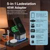 Stazione di ricarica wireless 5 in 1 con sveglia, Anteprima dell’immagine prodotto 2