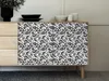 Klebefolie Möbel 45x200 cm - Ornament Schwarzweiß - Produktbild-Vorschau 3