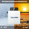 SUNNIVA® 460W Balkonkraftwerk BIFAZIAL FULLBLACK komplett Produktbild-Vorschau 2