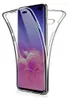 A clear, studio shot of a transparent phone case with a smartphone inside. Produktbild-Vorschau