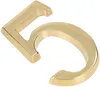 KOTARBAU® Ziffer „5” Messing Selbstklebend 5 cm aus Messing Produktbild-Vorschau 4