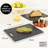 Moritz & Moritz tavola di plastica granito look nero grande Anteprima dell’immagine prodotto 2