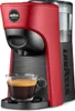 A red Lavazza capsule coffee machine with a cup of espresso. Podgląd zdjęcia produktu