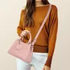 IGOLUMON Damen Handtasche Mittelgroß Leder Rosa Elegante Produktbild-Vorschau 8