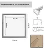 3er 5er Set Holz Bilderrahmen Lifestyle Plexi Foto Rahmen Produktbild-Vorschau 2