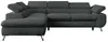 Ecksofa Sofa Grau, Wohnlandschaft L-Form mit Schlaffunktion Produktbild-Vorschau 8