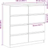 vidaXL Příborník betonový šedý 100x35x99 cm materiál na Náhled obrázku produktu 8