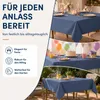Leinen Tischdecke 110x140 cm eckig blau Produktbild-Vorschau 4