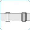 A close-up illustration of a strap with buckles. Produktbild-Vorschau