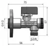 Eckventil A-801/2 "x 3/8" filtre à air, anti-calcaire, Voir les images du produit 4