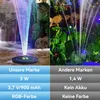 3W Solar Brunnenpumpe mit 900mAh Akku & LED, Schwimmender Produktbild-Vorschau 4