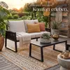 tectake Aluminium Gartenlounge-Set Captive Rope-Design Produktbild-Vorschau 7