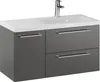 Rosen 90 cm Rechts Badezimmerschrank mit Waschbecken und Produktbild-Vorschau 1