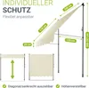 Juskys Klemmmarkise Kapstadt 200x120 cm - Höhenverstellbar, Produktbild-Vorschau 5