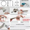 Instructions for installing a wire clothesline system for hanging portraits or artwork. Produktbild-Vorschau