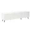 KLAM HOME Lowboard Weißer XXL TV-Schrank 180cm für bis 80 Produktbild-Vorschau 8