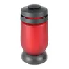 Bolsius Grablaterne Satin rot 224/110 mm Produktbild-Vorschau 3