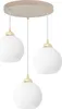Eliza White Pendelleuchte Kaschmir Gold – 3 flammig E27 Produktbild-Vorschau 9
