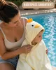 HECKBO Baby Kapuzenhandtuch Küken mit Waschlappen | 90x100 Produktbild-Vorschau 7