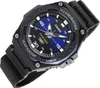 A close-up, angled view of a Casio Illuminator WR100M watch against a white background. Voir les images du produit