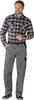 A man wearing work pants and a plaid shirt. Produktbild-Vorschau