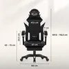Herní židle Huzaro Force 3.7 bílá, nastavitelné opěradlo, Náhled obrázku produktu 2