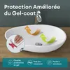 doporro Lavabo vasque à poser blanc mat 60cm lave main Voir les images du produit 3