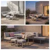 home24 Dining-Loungeset - 5-teilig - Aluminium / Polyester Produktbild-Vorschau 7