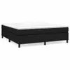 vidaXL Boxspringbettgestell Schwarz 160x200 cm Stoff Produktbild-Vorschau 1