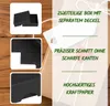 Faltschachtel 8,5 x 8,5 x 2,5 cm, Schwarz, Deckel, Produktbild-Vorschau 7
