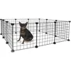 Parc en métal noir pour chien chiot chat lapin 108 x 108 cm Voir les images du produit 12