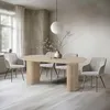 home24 Esstisch - Oval - Travertin Stein Nachbildung Produktbild-Vorschau 3
