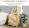 HOMCOM Wäschekorb Wäschetruhe 55L Wäschebox, Wäschesammler Produktbild-Vorschau 4