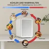 Puluomis Mini Kühlschrank 8L  mit LED Spiegel tragbar für Produktbild-Vorschau 3